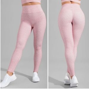 Buffbunny legacy legging- pink bossy print , small